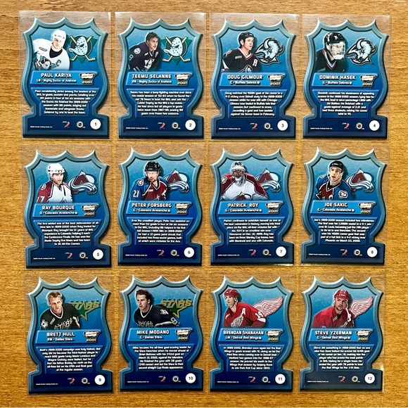 2000-01 Pacific Revolution NHL Icon Die-Cut Complete 20 Card Hockey Set - Picture 2 of 5